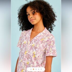 Roller Rabbit X LoveShackFancy Preppy Patchwork Women's Polo Pajama, Medium